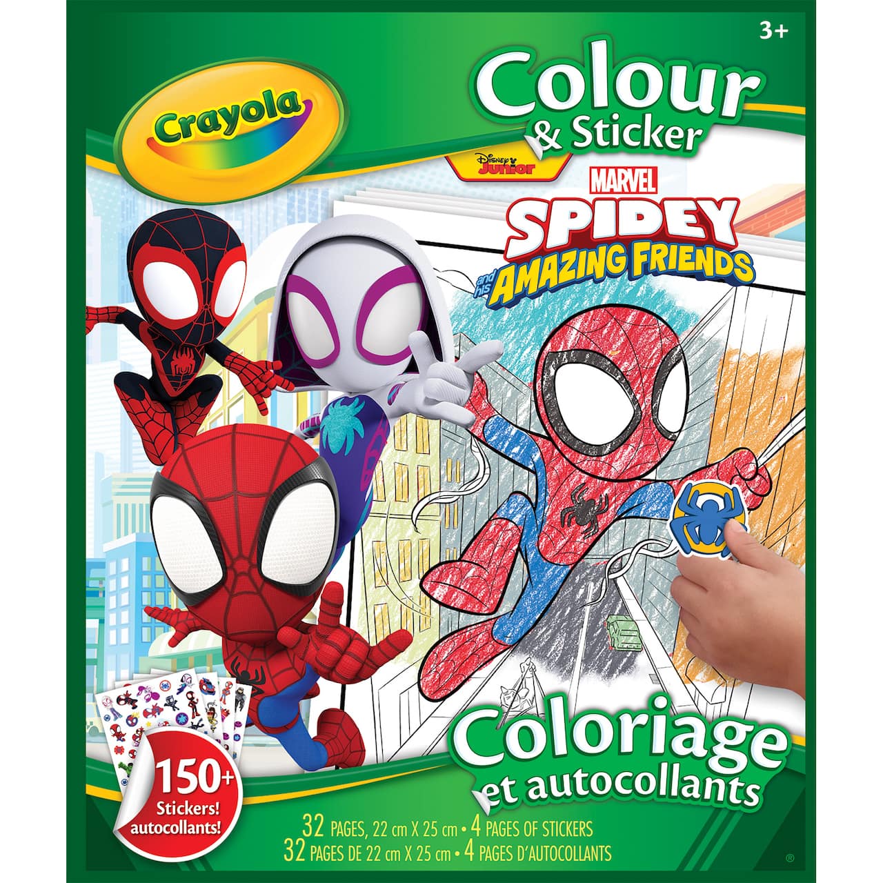 Crayola® Spidey & His Amazing Friends Colour & Sticker Book